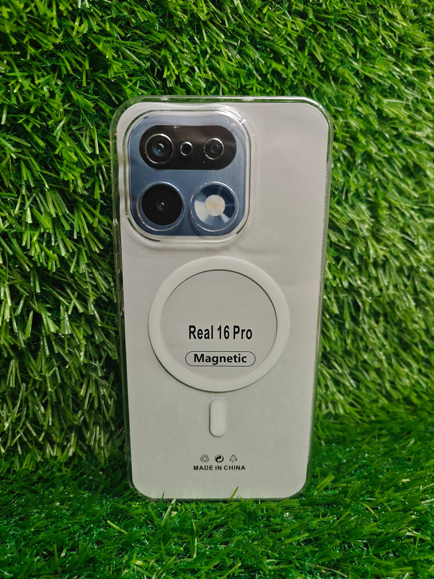 Realme 16 Pro 5G Anti Yellow Premium Quality Magsafe Crystal Clear Hard Plastic Back Cover Case