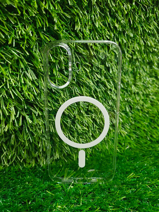 Apple iPhone 16 Anti Yellow Premium Quality Magsafe Crystal Clear Hard Plastic Back Cover Case