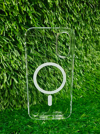 Apple iPhone 16 Anti Yellow Premium Quality Magsafe Crystal Clear Hard Plastic Back Cover Case
