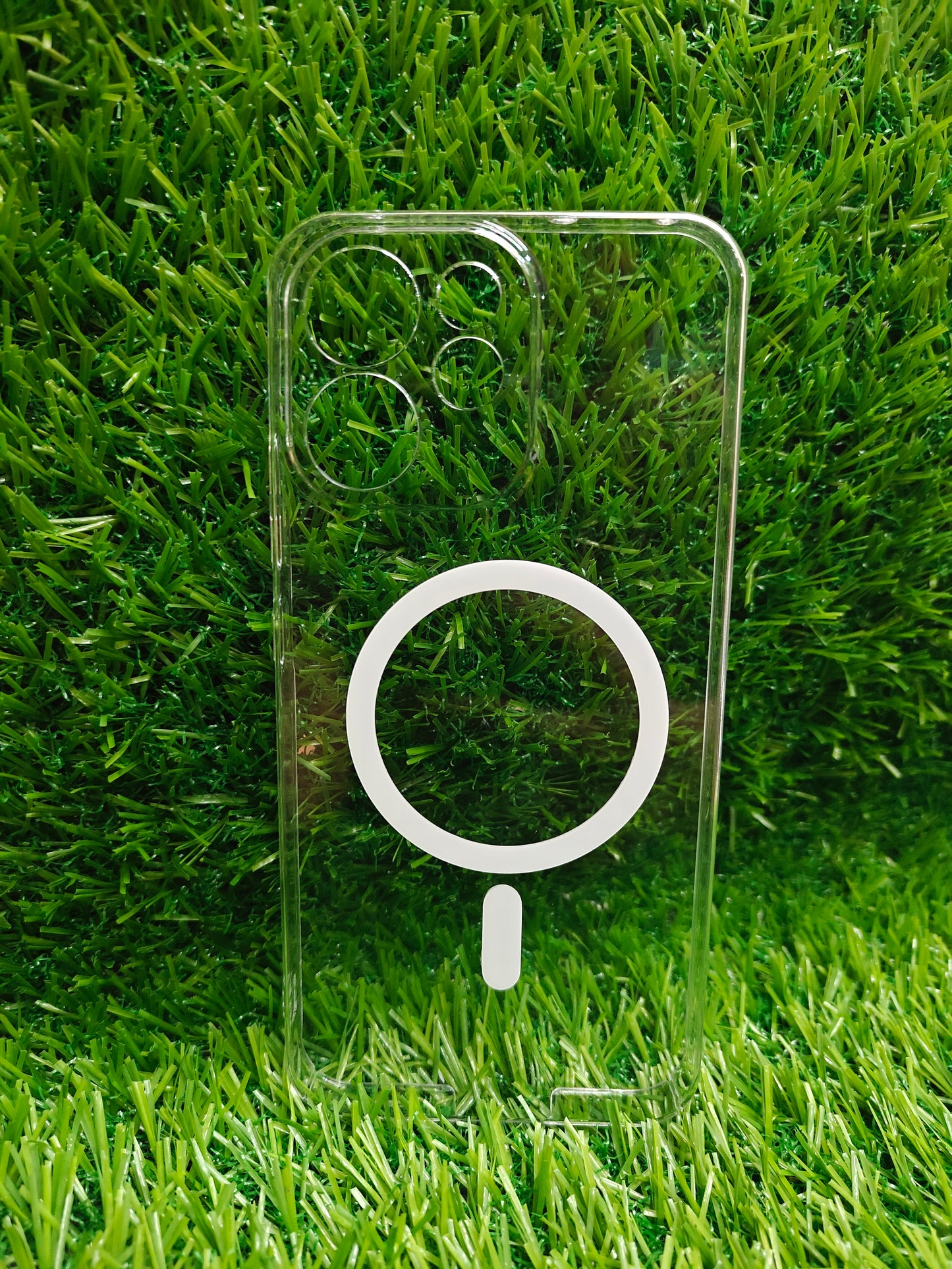 Oppo Reno 15C 5G Anti Yellow Premium Quality Magsafe Crystal Clear Hard Plastic Back Cover Case
