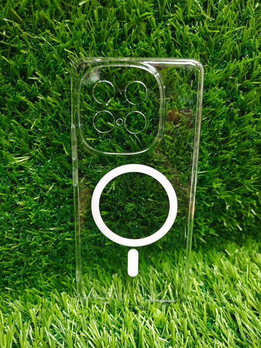 iQOO Neo 10 5G Anti Yellow Premium Quality Magsafe Crystal Clear Hard Plastic Back Cover Case