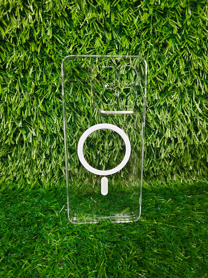 Motorola Moto G67 Power / G 67 Power / G57 / G 57 Power 5G Anti Yellow Premium Quality Magsafe Crystal Clear Hard Plastic Back Cover Case