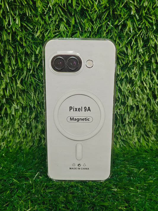Google Pixel 9A 5G Anti Yellow Premium Quality Magsafe Crystal Clear Hard Plastic Back Cover Case