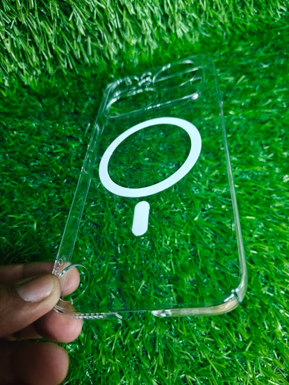Nothing Phone 4A Pro 5G Anti Yellow Premium Quality Magsafe Crystal Clear Hard Plastic Back Cover Case
