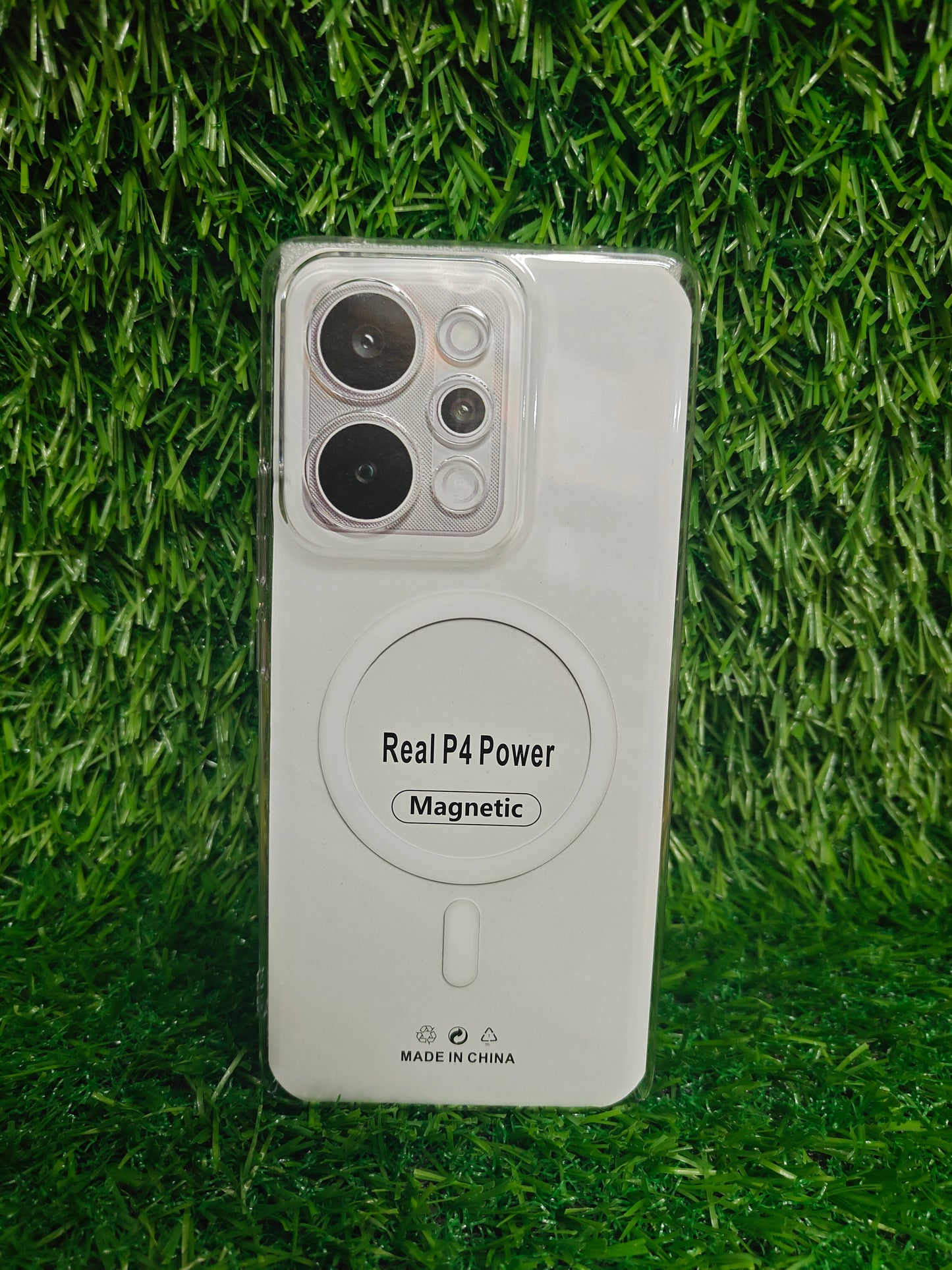 Realme P4 Power 5G Anti Yellow Premium Quality Magsafe Crystal Clear Hard Plastic Back Cover Case