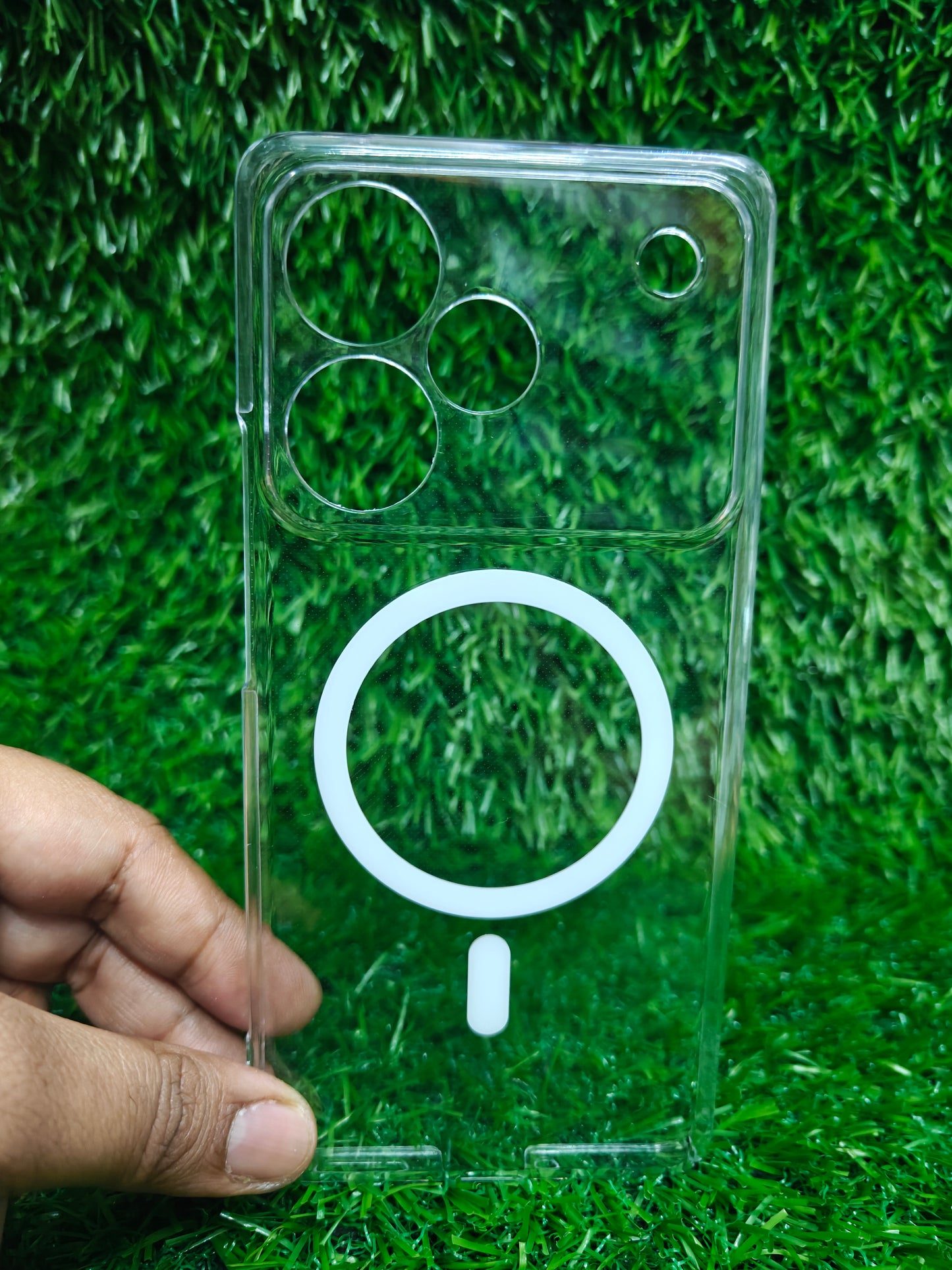 Realme P4 Pro 5G Anti Yellow Premium Quality Magsafe Crystal Clear Hard Plastic Back Cover Case