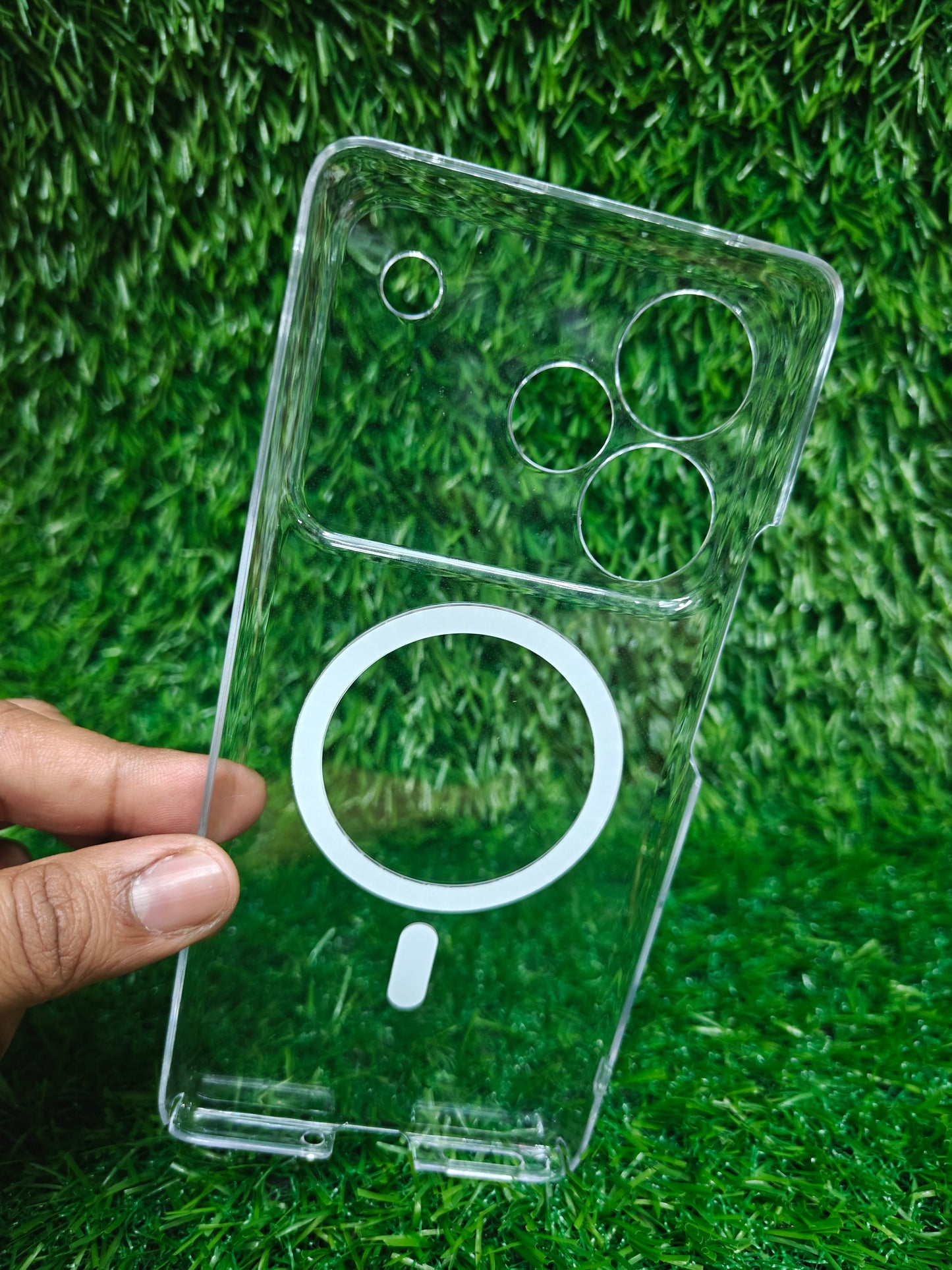 Realme P4 Pro 5G Anti Yellow Premium Quality Magsafe Crystal Clear Hard Plastic Back Cover Case