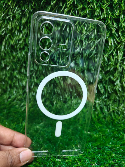Anti Yellow Back Cover for Vivo V23 5G | Clear Case No Yellowing | Magsafe
