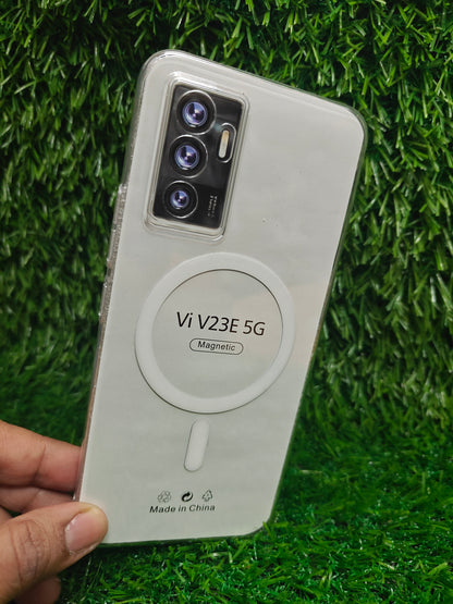 Anti Yellow Back Cover for Vivo V23E 5G | Clear Case No Yellowing | Magsafe
