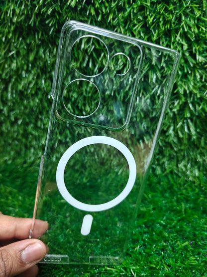 Anti Yellow Back Cover for Vivo V29E 5G | Clear Case No Yellowing | Magsafe