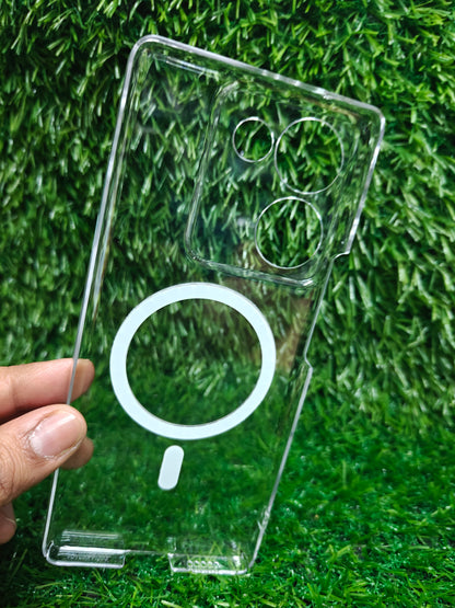 Anti Yellow Back Cover for Vivo V29E 5G | Clear Case No Yellowing | Magsafe