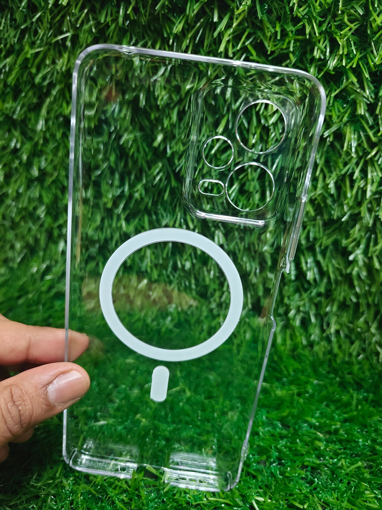 Xiaomi Redmi Note 12 5G / Poco X5 5G Anti Yellow Premium Magsafe Crystal Clear Hard Plastic Back Cover Case