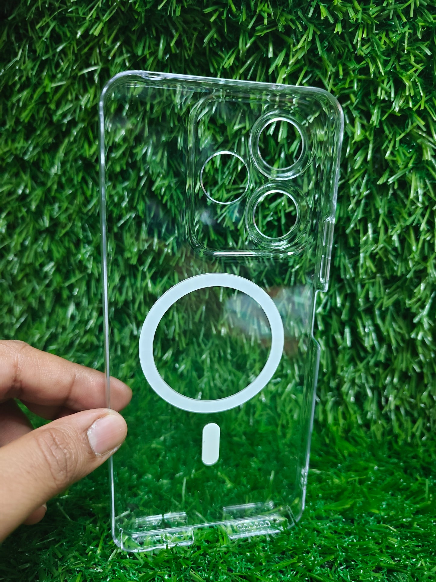 Xiaomi Redmi 13 5G / Redmi 13 4G / Poco M6 Plus 5G Anti Yellow Premium Magsafe Crystal Clear Hard Plastic Back Cover Case