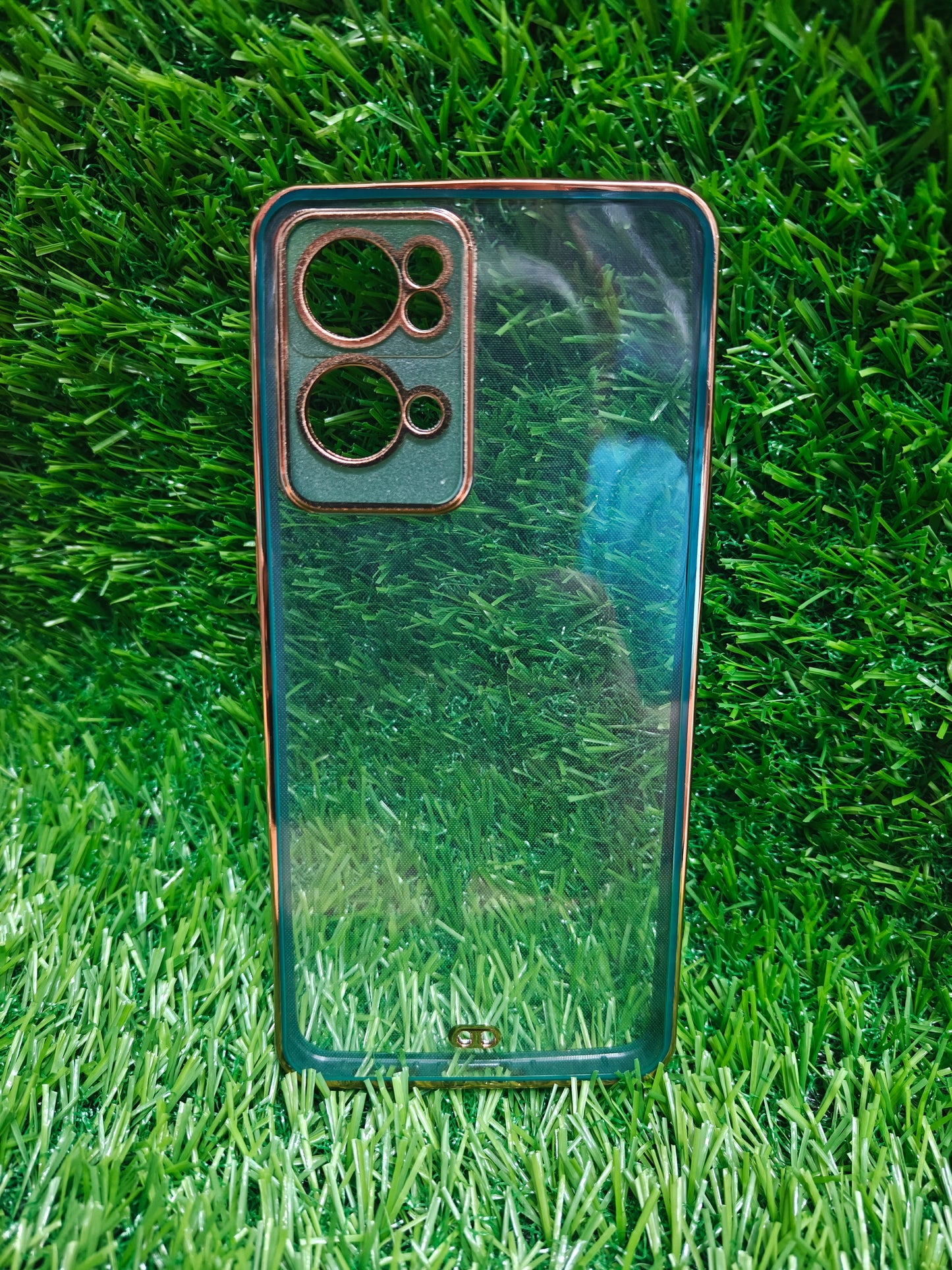 Oppo Reno 7 Pro 5G Premium Quality Transparent + Side Chrome Soft Silicon Back Cover Case