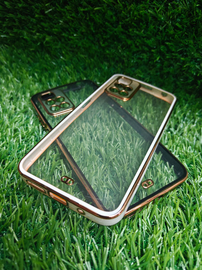 Xiaomi Redmi 10 Prime Premium Quality Transparent + Side Chrome Soft Silicon Back Cover Case