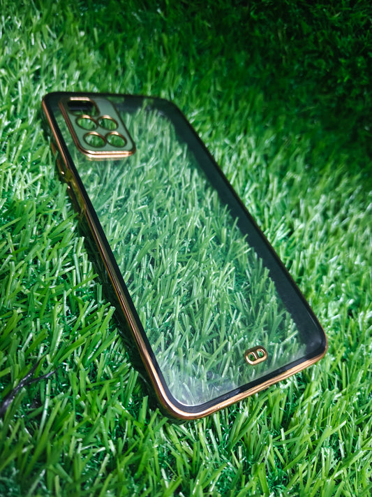 Xiaomi Redmi 10 Prime Premium Quality Transparent + Side Chrome Soft Silicon Back Cover Case