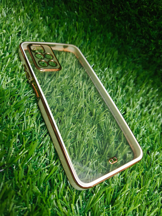 Xiaomi Redmi 10 Prime Premium Quality Transparent + Side Chrome Soft Silicon Back Cover Case