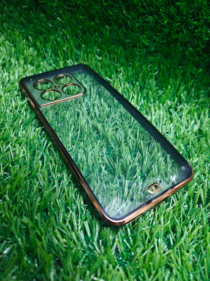 OnePlus 10 Pro 5G Premium Quality Transparent + Side Chrome Soft Silicon Back Cover Case
