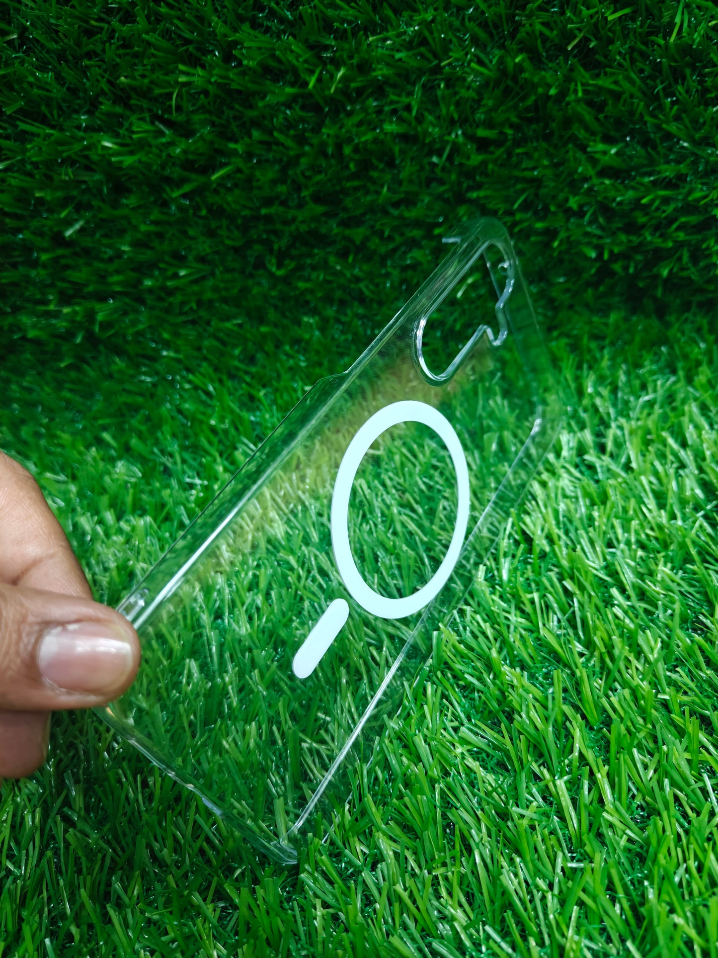 Samsung Galaxy A55 5G Anti Yellow Premium Quality Magsafe Crystal Clear Hard Plastic Back Cover Case