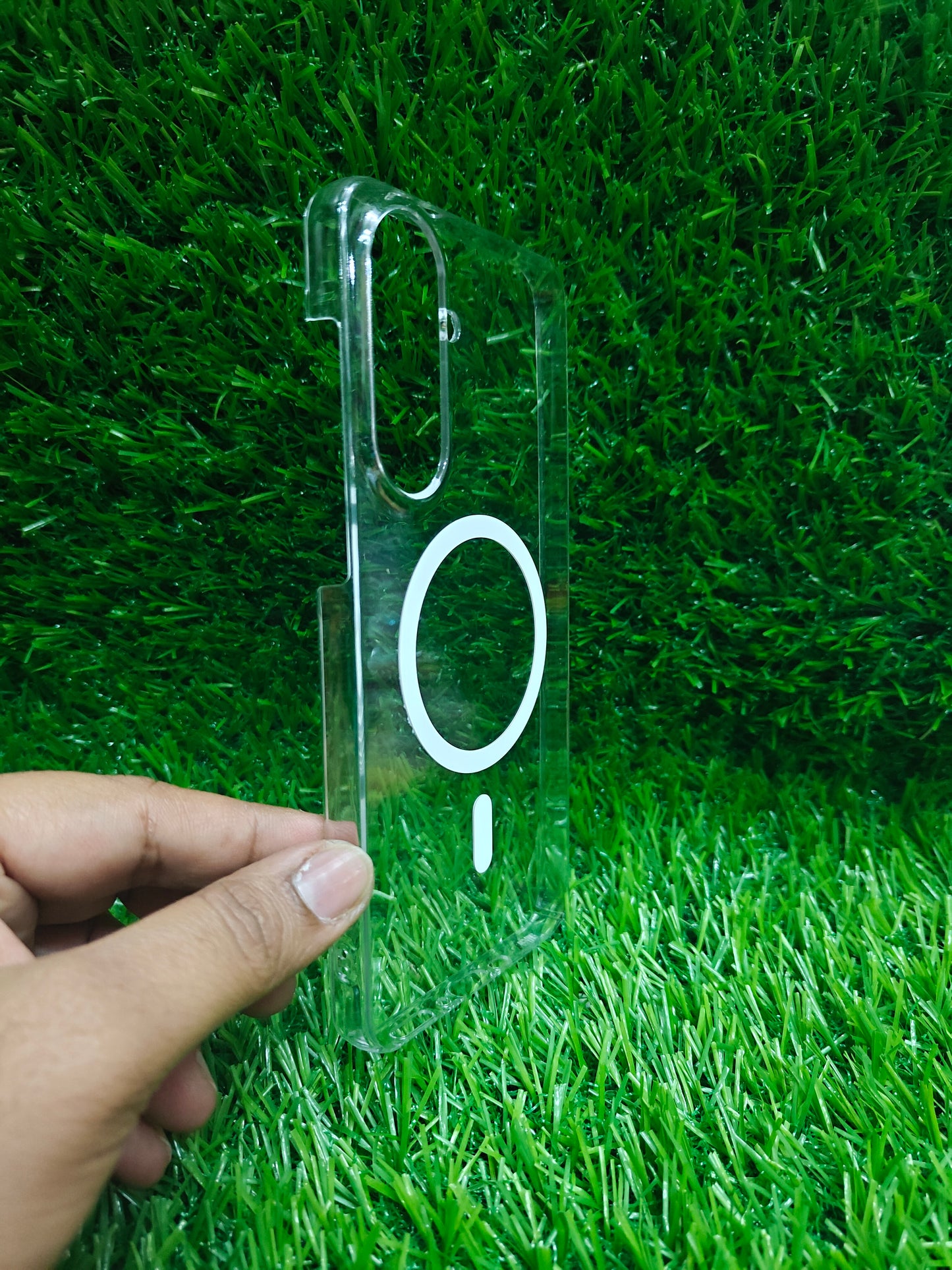 Samsung Galaxy M56 / F56 5G 5G Anti Yellow Premium Magsafe Crystal Clear Hard Plastic Back Cover Case