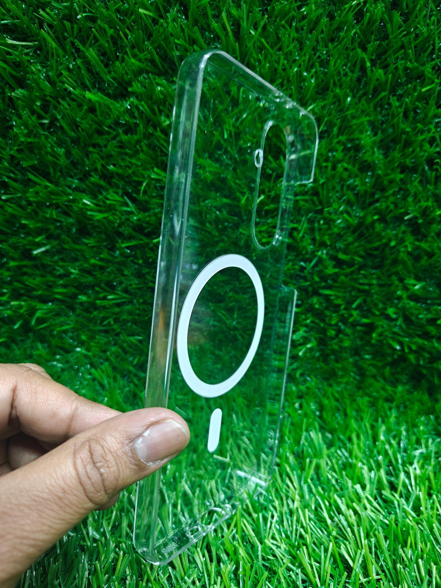Samsung Galaxy M56 / F56 5G 5G Anti Yellow Premium Magsafe Crystal Clear Hard Plastic Back Cover Case