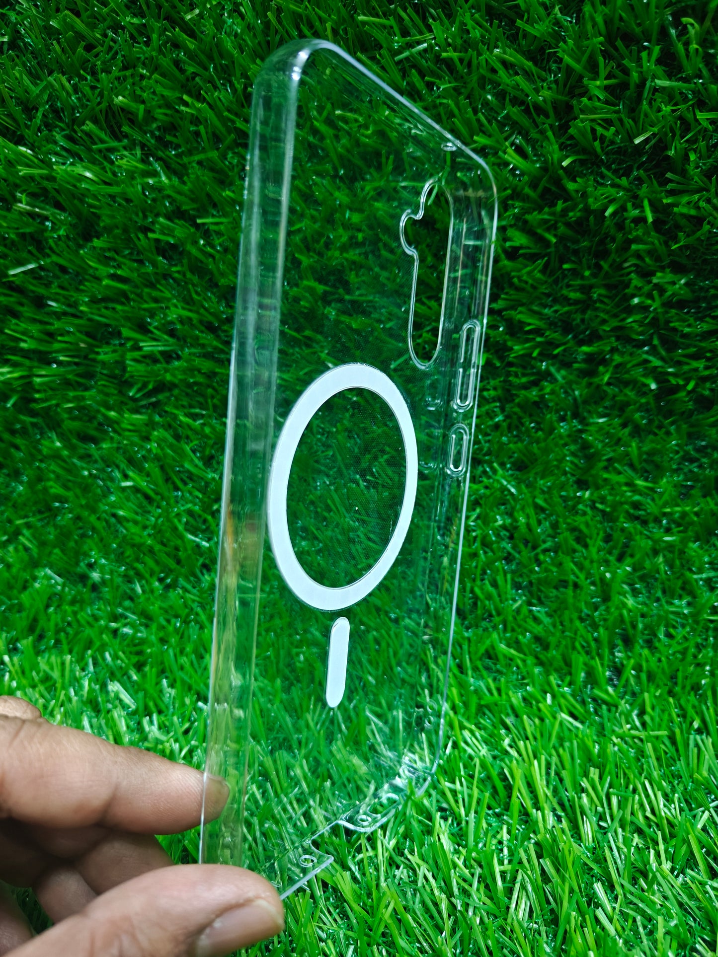 Samsung Galaxy A34 5G Anti Yellow Premium Quality Magsafe Crystal Clear Hard Plastic Back Cover Case