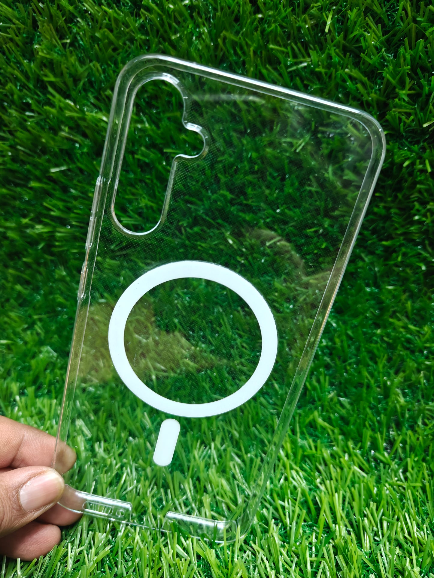 Samsung Galaxy A34 5G Anti Yellow Premium Quality Magsafe Crystal Clear Hard Plastic Back Cover Case