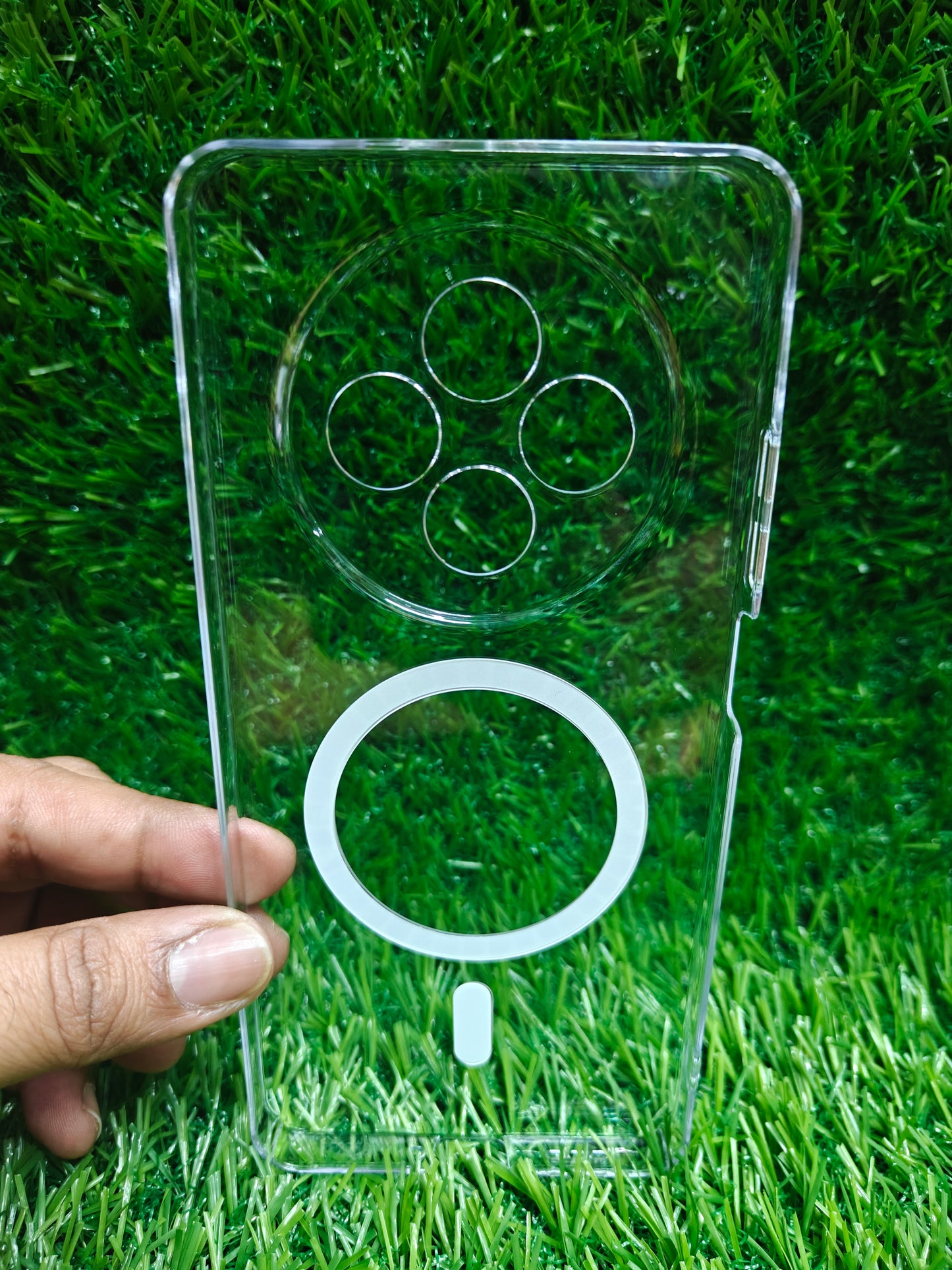 Oppo F27 5G Anti Yellow Premium Magsafe Crystal Clear Hard Plastic Back Cover Case