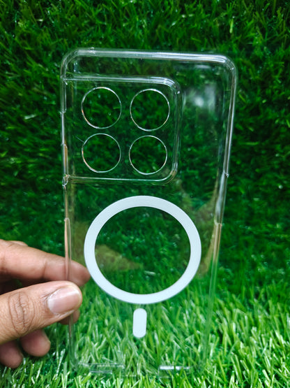 OnePlus 10 Pro / 10Pro 5G Anti Yellow Premium Magsafe Crystal Clear Hard Plastic Back Cover Case