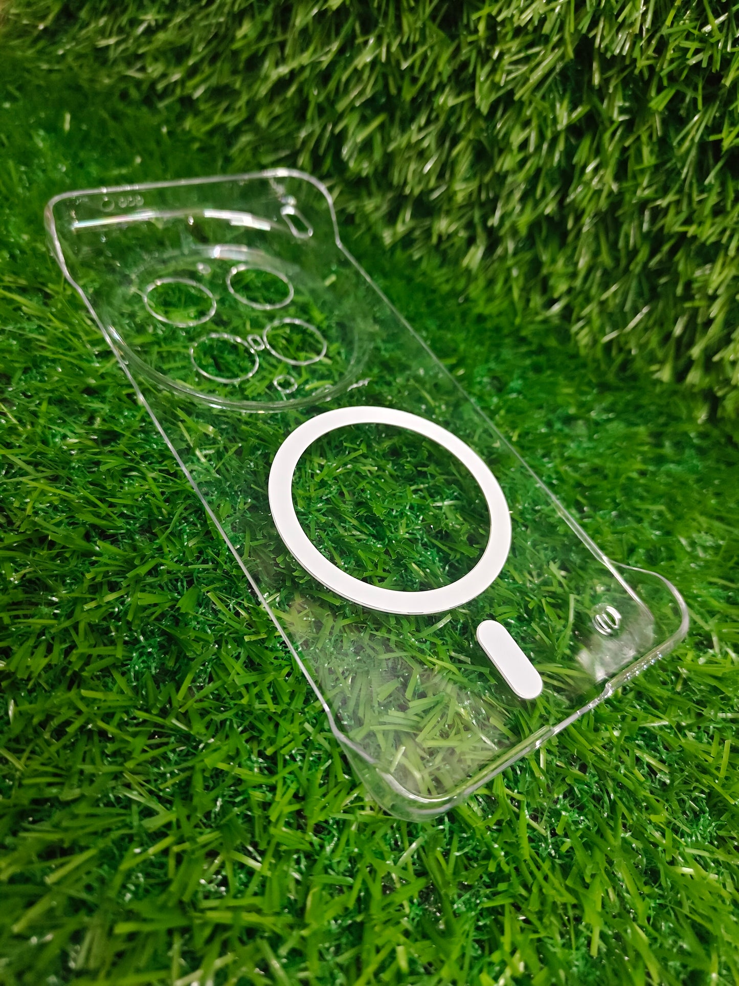 Vivo X300 Ultra 5G Side Frameless Anti Yellow Premium Magsafe Crystal Clear Hard Plastic Back Cover Case