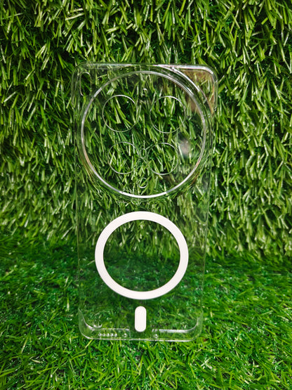 Vivo X300 Ultra 5G Side Frameless Anti Yellow Premium Magsafe Crystal Clear Hard Plastic Back Cover Case