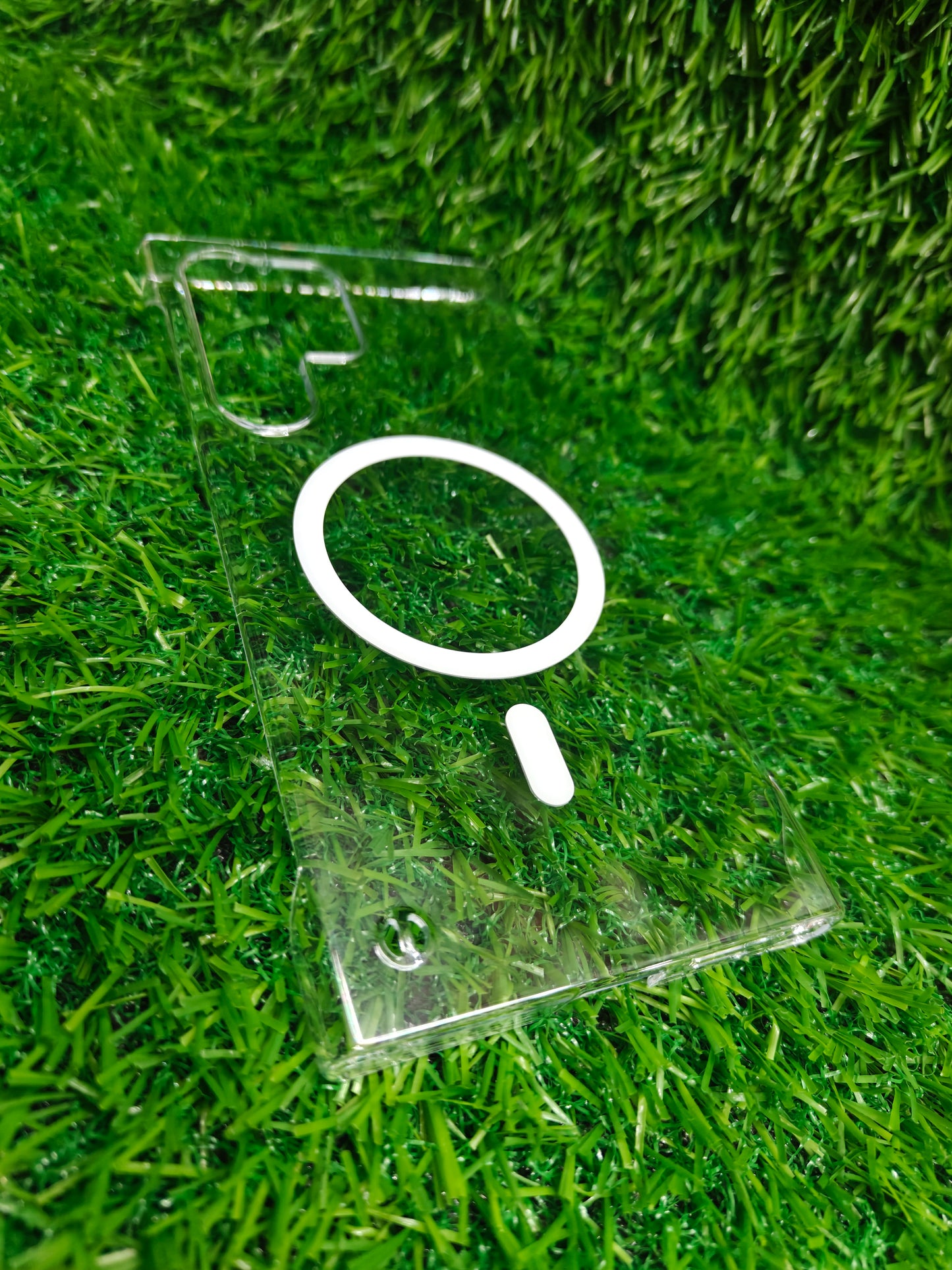 Samsung Galaxy S24 Ultra 5G Side Frameless Anti Yellow Premium Magsafe Crystal Clear Hard Plastic Back Cover Case