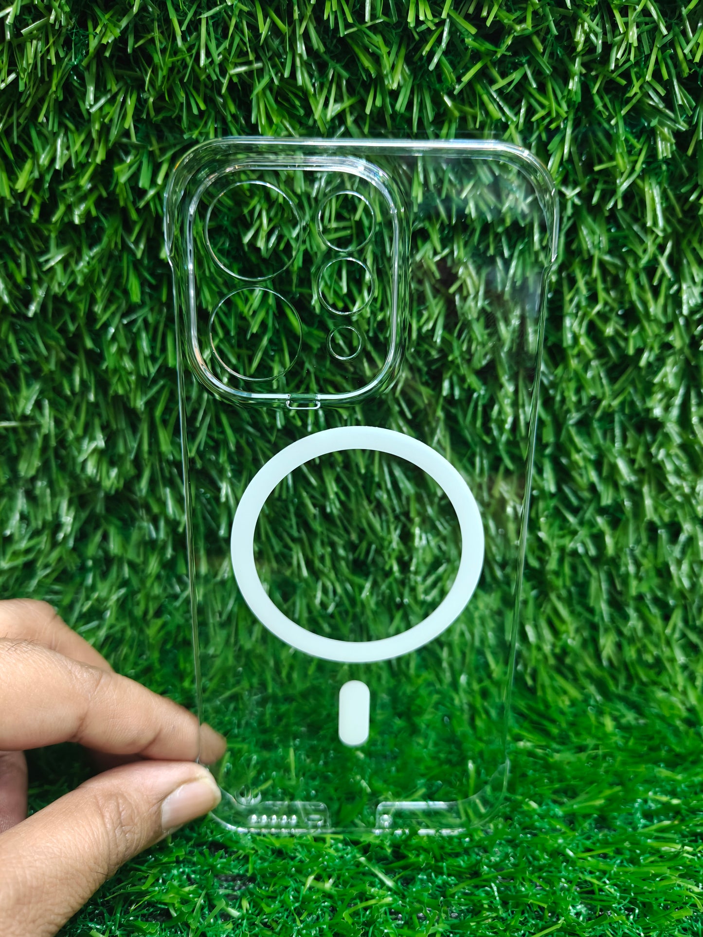 Vivo V70 / V70 Elite 5G Side Frameless Anti Yellow Premium Magsafe Crystal Clear Hard Plastic Back Cover Case