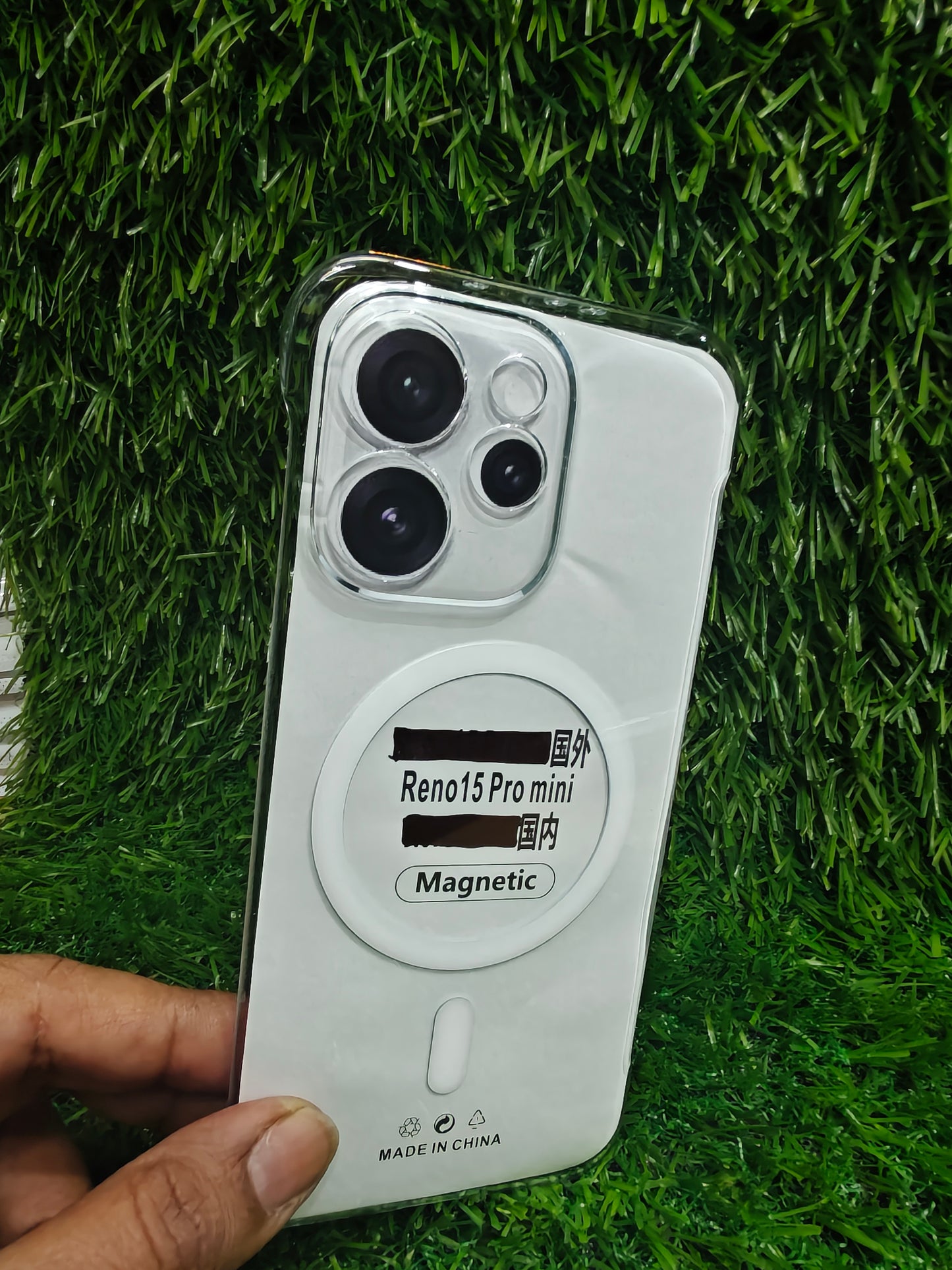 Oppo Reno 15 Pro Mini / Reno15 Pro Mini 5G Side Frameless Anti Yellow Premium Magsafe Crystal Clear Hard Plastic Back Cover Case
