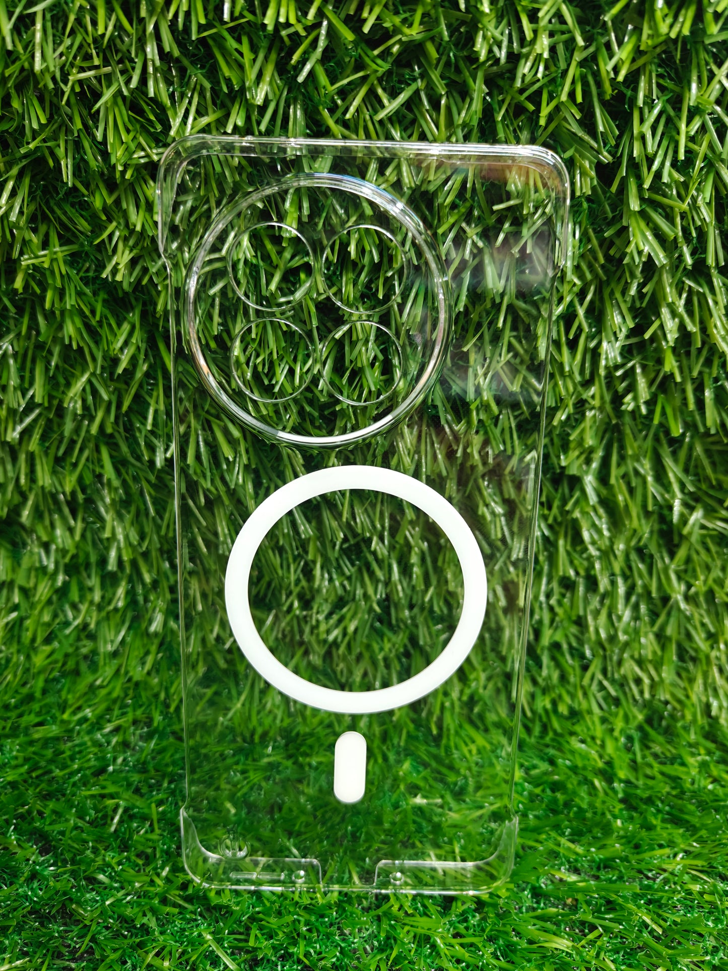 OnePlus 13R 5G Side Frameless Anti Yellow Premium Magsafe Crystal Clear Hard Plastic Back Cover Case