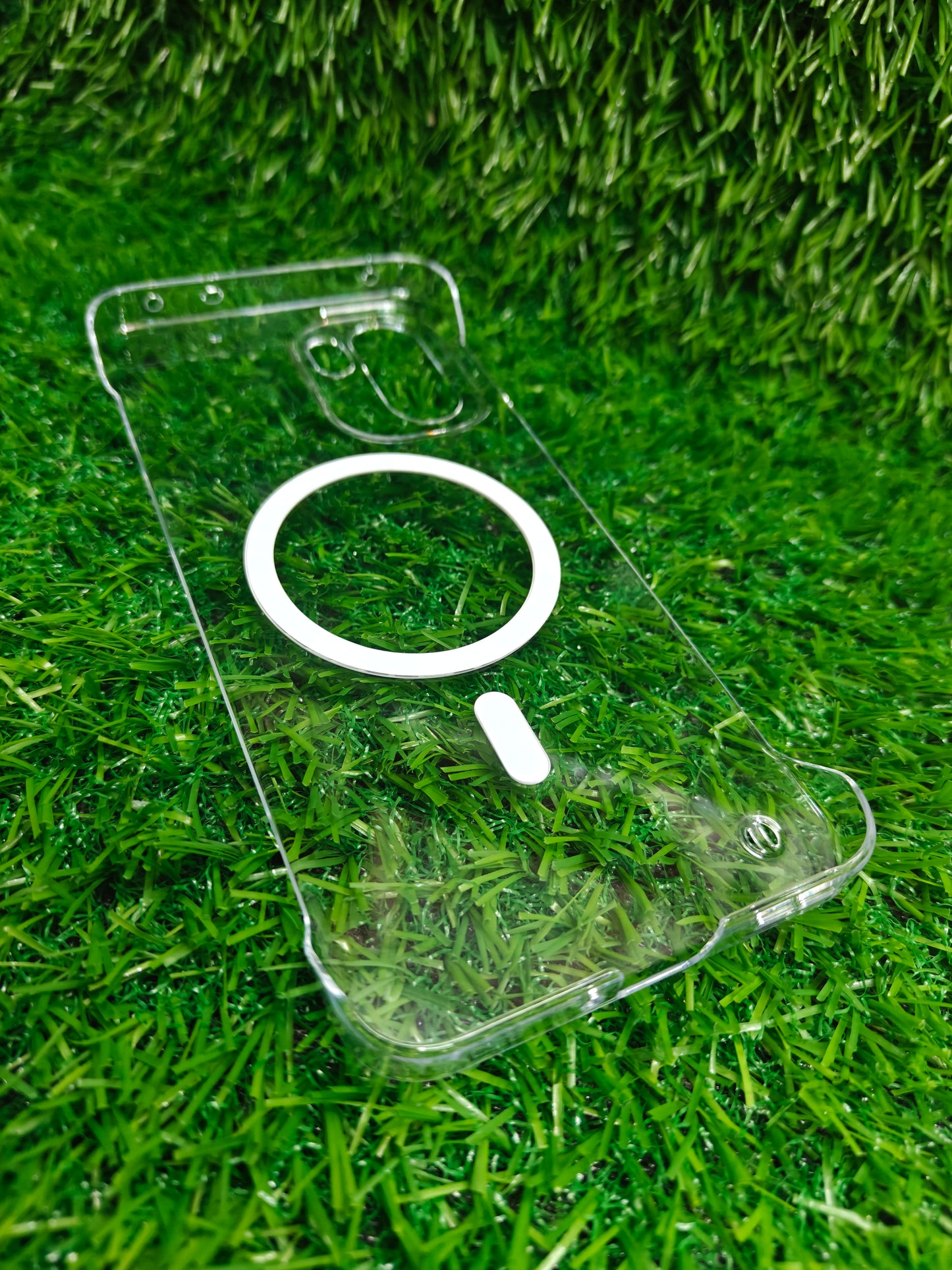 OnePlus 15R 5G Side Frameless Anti Yellow Premium Magsafe Crystal Clear Hard Plastic Back Cover Case