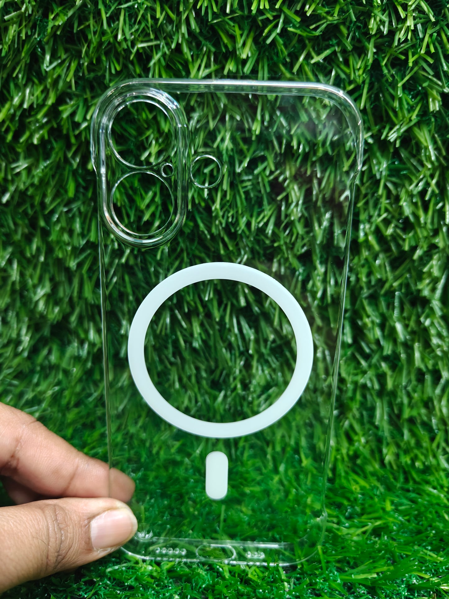 Apple iPhone 17 Side Frameless Anti Yellow Premium Magsafe Crystal Clear Hard Plastic Back Cover Case