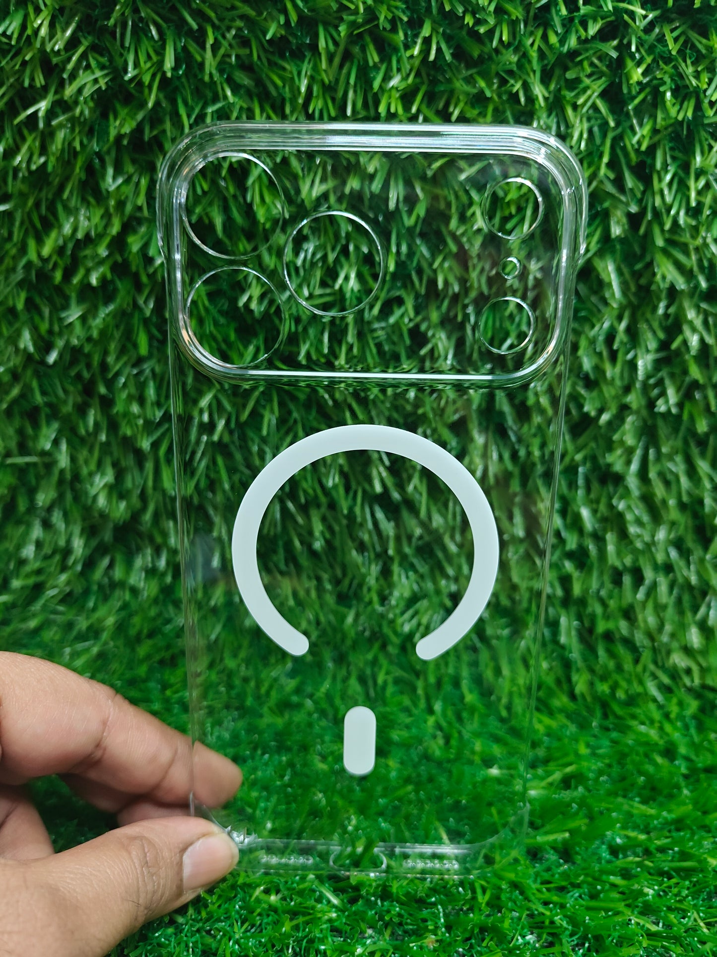 Apple iPhone 17 Pro Max Side Frameless Anti Yellow Premium Magsafe Crystal Clear Hard Plastic Back Cover Case