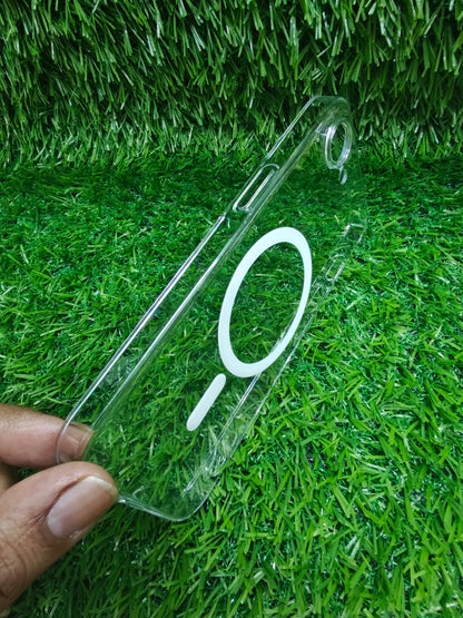 Apple iPhone 16E / iPhone 17E Anti Yellow Premium Quality Magsafe Crystal Clear Hard Plastic Back Cover Case