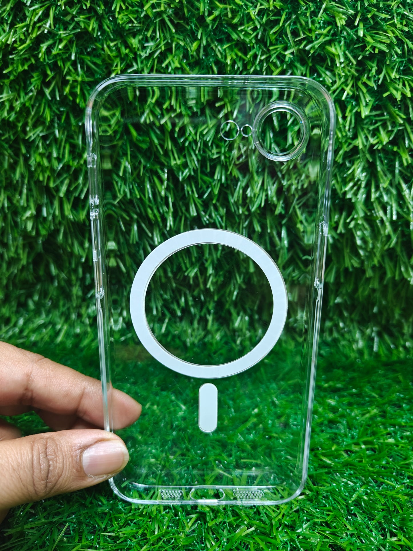 Apple iPhone 16E / iPhone 17E Anti Yellow Premium Quality Magsafe Crystal Clear Hard Plastic Back Cover Case