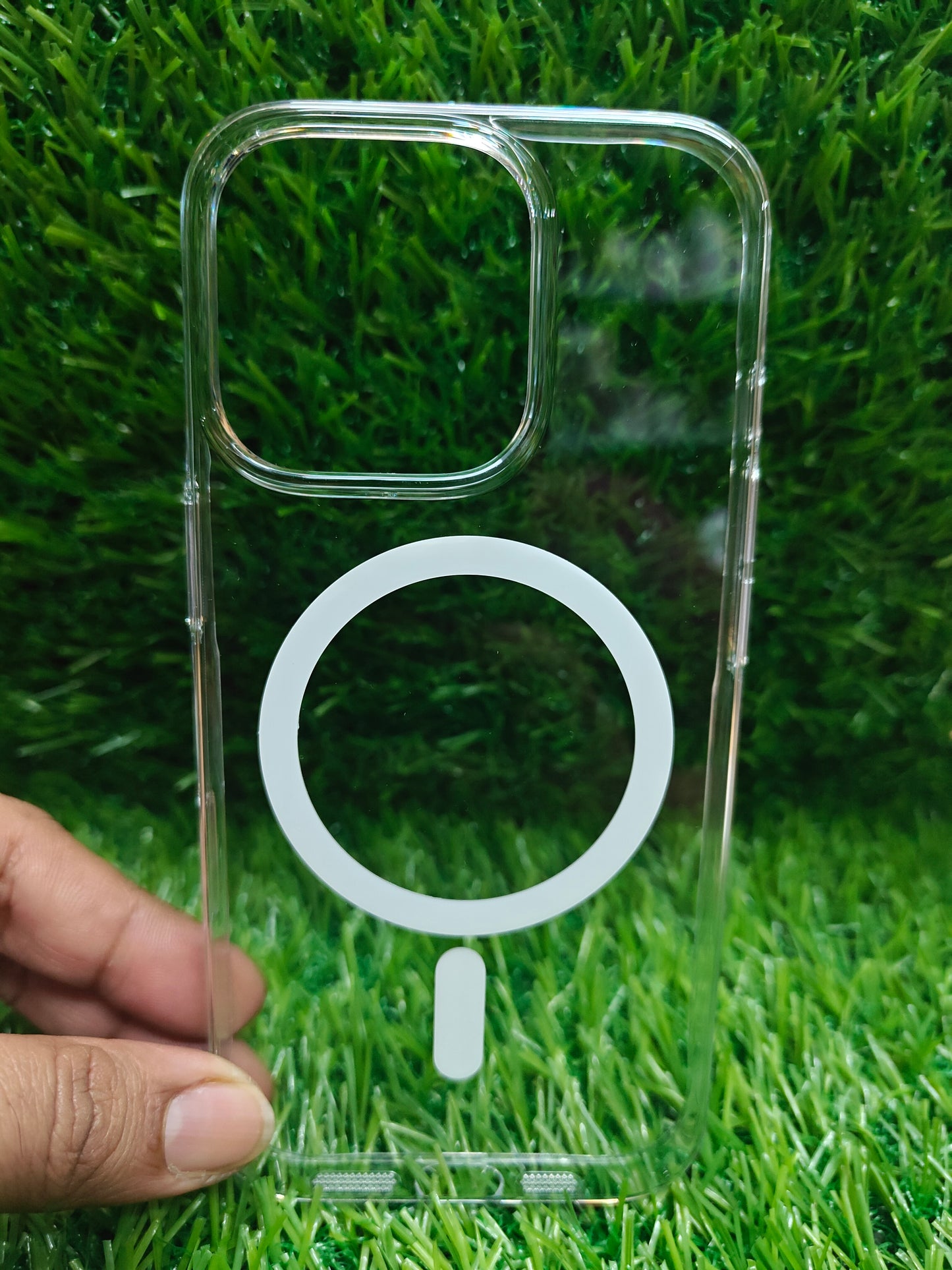 Apple iPhone 16 Pro Anti Yellow Premium Quality Magsafe Crystal Clear Hard Plastic Back Cover Case