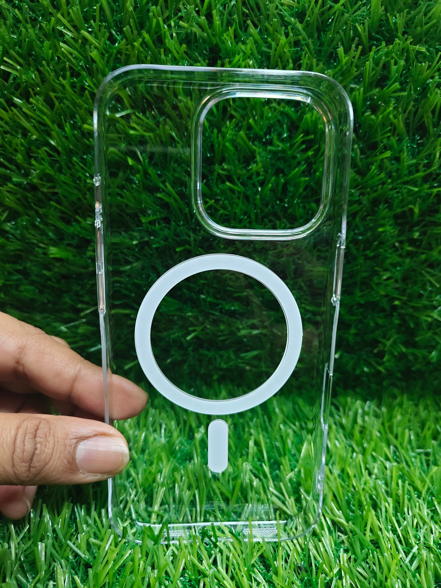 Apple iPhone 16 Pro Anti Yellow Premium Quality Magsafe Crystal Clear Hard Plastic Back Cover Case