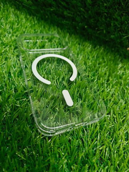 Apple iPhone 17 Pro Anti Yellow Premium Quality Magsafe Crystal Clear Hard Plastic Back Cover Case