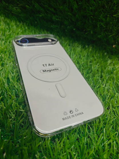Apple iPhone 17 Air Anti Yellow Premium Quality Magsafe Crystal Clear Hard Plastic Back Cover Case
