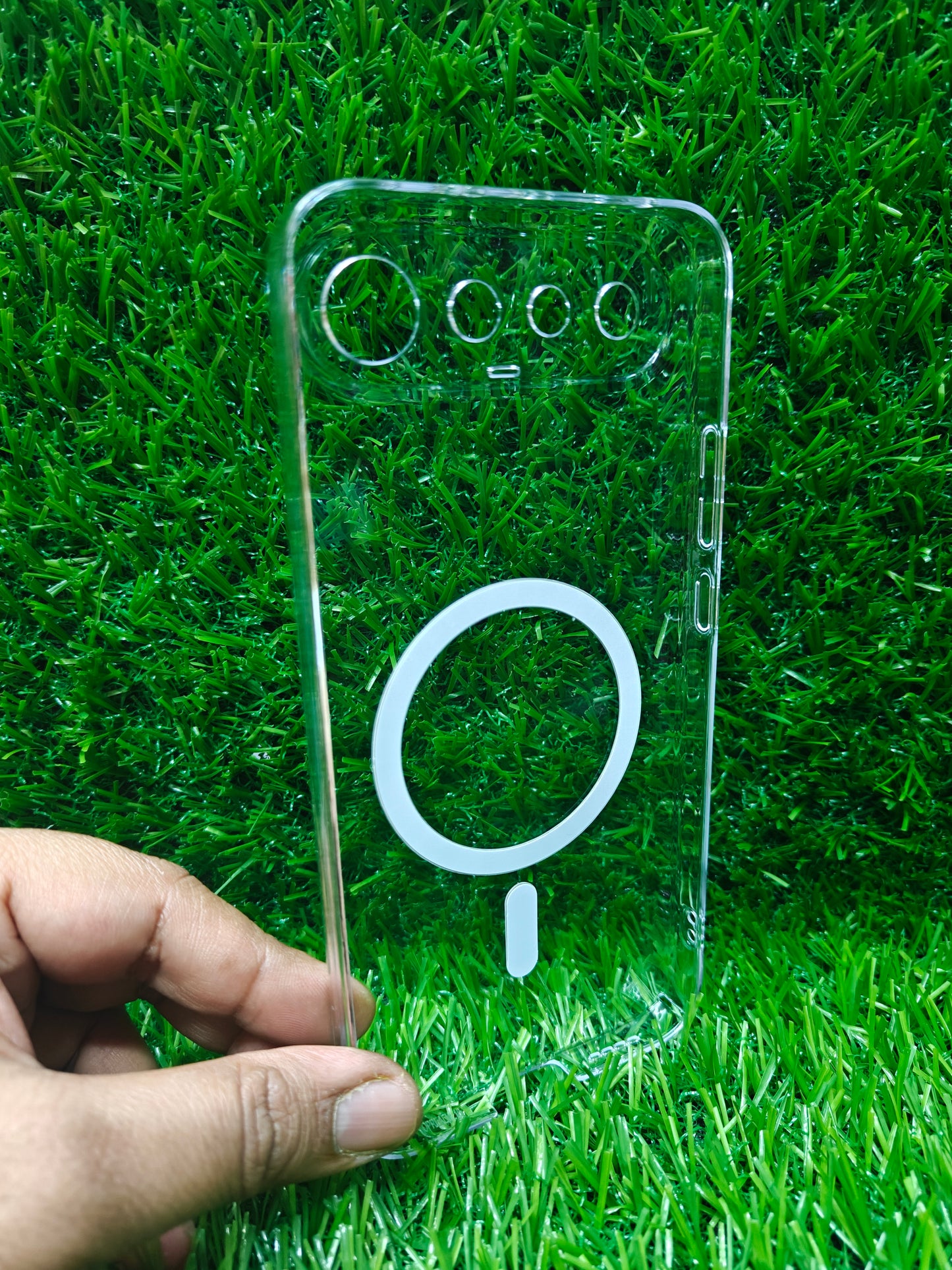 Realme 16 5G / Realme16 5G Anti Yellow Premium Magsafe Crystal Clear Hard Plastic Back Cover Case
