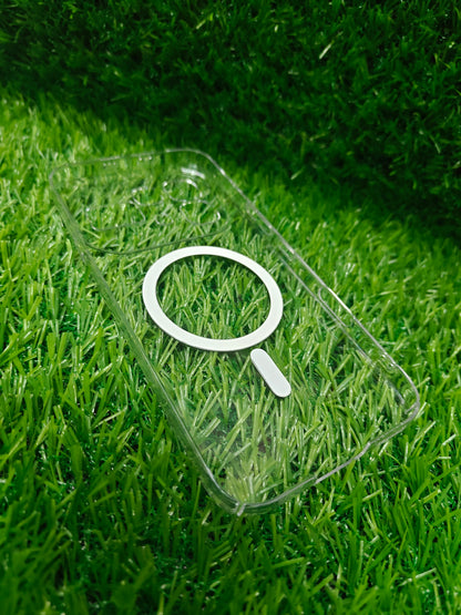 Infinix Note 60 Pro 5G / Infinix Note 60 5G Anti Yellow Premium Magsafe Crystal Clear Hard Plastic Back Cover Case