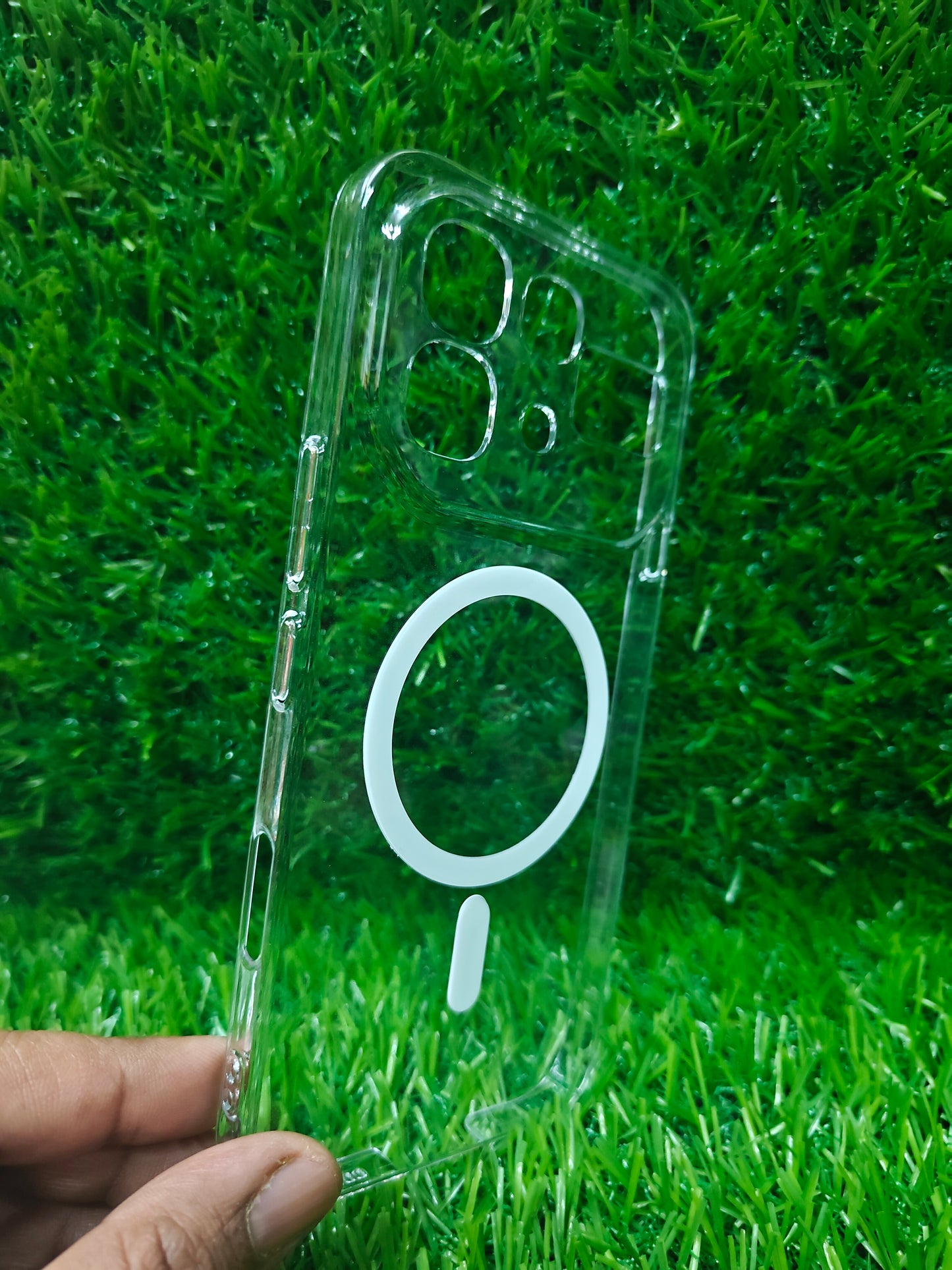 Infinix Note 60 Pro 5G / Infinix Note 60 5G Anti Yellow Premium Magsafe Crystal Clear Hard Plastic Back Cover Case