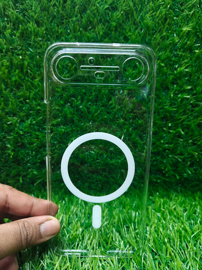 Tecno Pova Slim 5G Anti Yellow Premium Magsafe Crystal Clear Hard Plastic Back Cover Case