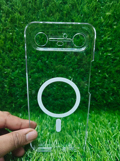 Tecno Pova Slim 5G Anti Yellow Premium Magsafe Crystal Clear Hard Plastic Back Cover Case