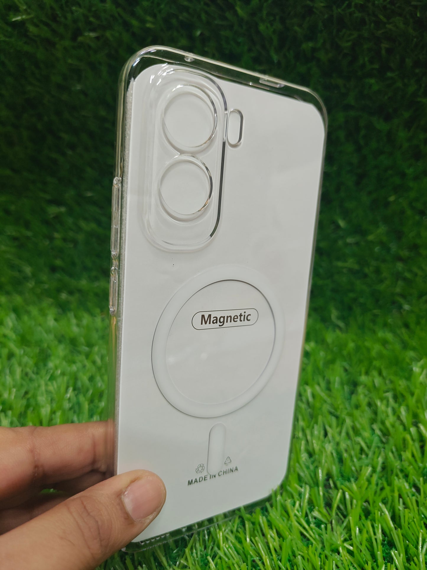 Vivo T5 Pro 5G Anti Yellow Premium Magsafe Crystal Clear Hard Plastic Back Cover Case